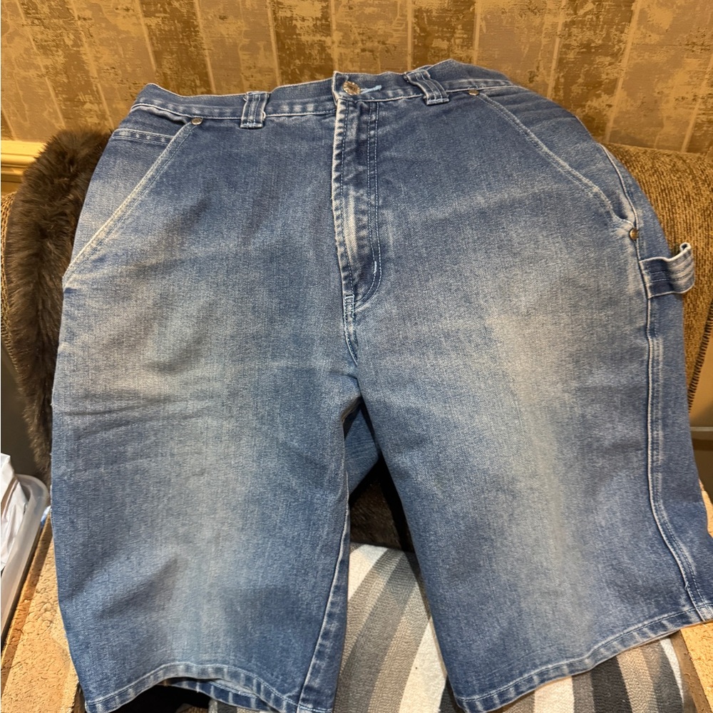 Webs Jeans Classic Blue Cargo Denim Shorts for‎ Men size 32 skater vintage